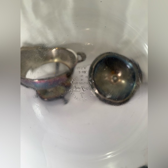 Antique 3 Piece Raimand Silver Plated 3 Footed Chafing Dish W/ Lid, Fire King - Picture 5 of 9